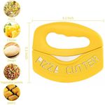 Casa si Gradina - Bucatarie si vesela - Vesela si tacamuri - Cutite si seturi de cutite - Cutit pentru taiat pizza Flippy, cu protectie din silicon pentru lama, inox, 15.5 cm, galben - Infinity.ro