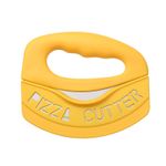 Casa si Gradina - Bucatarie si vesela - Vesela si tacamuri - Cutite si seturi de cutite - Cutit pentru taiat pizza Flippy, cu protectie din silicon pentru lama, inox, 15.5 cm, galben - Infinity.ro