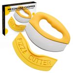 Casa si Gradina - Bucatarie si vesela - Vesela si tacamuri - Cutite si seturi de cutite - Cutit pentru taiat pizza Flippy, cu protectie din silicon pentru lama, inox, 15.5 cm, galben - Infinity.ro