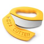 Casa si Gradina - Bucatarie si vesela - Vesela si tacamuri - Cutite si seturi de cutite - Cutit pentru taiat pizza Flippy, cu protectie din silicon pentru lama, inox, 15.5 cm, galben - Infinity.ro