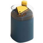 Casa si Gradina - Bucatarie si vesela - Ustensile bucatarie - Rasnite si dozatoare condimente - Suport Scobitori, Flippy, Automat, cu Buton si Capac, din PP, 9.5x6 cm, Albastru - Infinity.ro