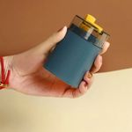 Casa si Gradina - Bucatarie si vesela - Ustensile bucatarie - Rasnite si dozatoare condimente - Suport Scobitori, Flippy, Automat, cu Buton si Capac, din PP, 9.5x6 cm, Albastru - Infinity.ro