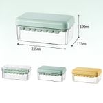Casa si Gradina - Bucatarie si vesela - Accesorii bar - Forme cuburi de gheata - Set Cutie pentru Gheata, Flippy, Uz Casnic, 1 Tavita pentru Cuburi, Capac Etans, Lopata, 23.5x13.3x10 cm, Verde - Infinity.ro