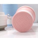Casa si Gradina - Bucatarie si vesela - Accesorii bar - Termosuri si Cani termos - Pahar pliabil din silicon Flippy, pentru calatorii, camping, 750 ml, pai inclus, 11.6 x 19.3 cm, roz - Infinity.ro