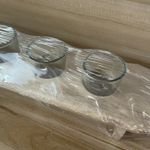 Casa si Gradina - Bucatarie si vesela - Cani si pahare - Pahare - Set 6 Pahare Shot din Sticla Flippy, cu Suport din Lemn, Design Rustic, 49.5 x 7 x 6.5 cm, Maro - Infinity.ro