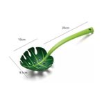 Casa si Gradina - Bucatarie si vesela - Ustensile bucatarie - Polonice, linguri si clesti de bucatarie - Ustensila bucatarie universala tip frunza, material ABS, creativa, design unic si modern, 30x9.5 cm, verde - Infinity.ro