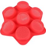 Casa si Gradina - Bucatarie si vesela - Vase pentru gatit - Tavi copt - Forme de Silicon pentru Copt, Flippy, 7 Forme Rotiunde, pentru Burgeri si Prajituri, 38.5 x 4 cm, Rosu - Infinity.ro