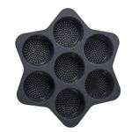 Casa si Gradina - Bucatarie si vesela - Vase pentru gatit - Tavi copt - Forme de Silicon pentru Copt, Flippy, 7 Forme Rotiunde, pentru Burgeri si Prajituri, 38.5 x 4 cm, Negru - Infinity.ro