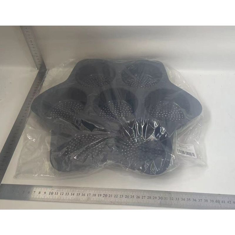 Casa si Gradina - Bucatarie si vesela - Vase pentru gatit - Tavi copt - Forme de Silicon pentru Copt, Flippy, 7 Forme Rotiunde, pentru Burgeri si Prajituri, 38.5 x 4 cm, Negru - Infinity.ro
