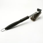 Casa si Gradina - Gradina si terasa - Gratare si accesorii - Accesorii gratare - Perie de Sarma pentru Gratar, Flippy, Maner 45 cm, din Otel inoxidabil, 45X7X10,  Negru - Infinity.ro