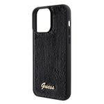 Laptop, Telefoane si Tablete - Telefoane mobile si accesorii - Accesorii Telefoane - Huse telefoane - Husa pentru iPhone 15 Pro Max - Guess Sequin Script Metal (GUHCP15XPSFDGSK) - Negru - Infinity.ro