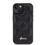 Laptop, Telefoane si Tablete - Telefoane mobile si accesorii - Accesorii Telefoane - Huse telefoane - Husa pentru iPhone 15 - Guess Quilted Metal Logo (GUHCP15SPSQSQSK) - Negru - Infinity.ro
