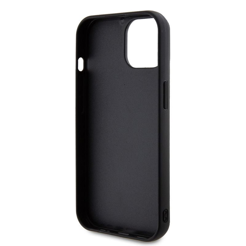 Laptop, Telefoane si Tablete - Telefoane mobile si accesorii - Accesorii Telefoane - Huse telefoane - Husa pentru iPhone 15 - Guess Quilted Metal Logo (GUHCP15SPSQSQSK) - Negru - Infinity.ro