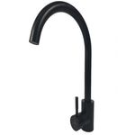 Casa si Gradina - Sanitare - Chiuveta bucatarie si accesorii - Baterii bucatarie - Baterie bucatarie MIXXUS SUS-011-2 BLACK din otel inoxidabil, Monocomanda, Racorduri incluse - Infinity.ro