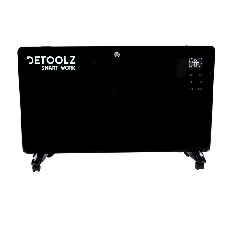 Electronice si Electrocasnice - Climatizare si sisteme de incalzire - Aparate incalzire aer - Aeroterme - Convector electric Detoolz 1000W/2000W, Wifi, negru - Infinity.ro