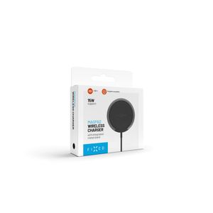 Incarcator Magnetic cu Cablu si Suport, 15W, 1.2m - Fixed (FIXMPAD2-BK) - Negru