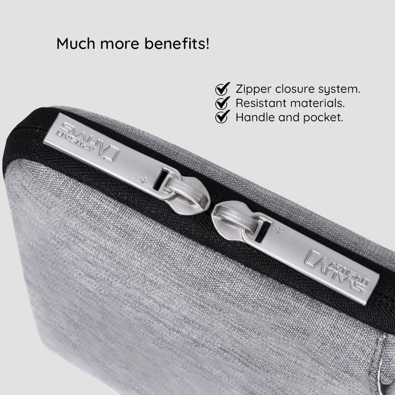 Laptop, Telefoane si Tablete - Laptopuri si accesorii - Accesorii Laptop - Genti laptop - Geanta Laptop 13" - 14" - CanvasArtisan (L3-C12) - Light Gri - Infinity.ro