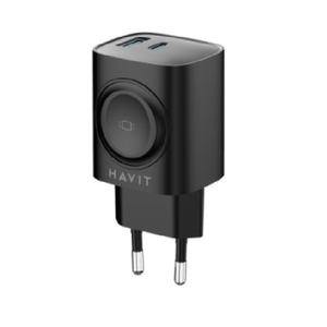 Acumulator pentru Priza USB, Type-C, Wireless - Havit (UC132 EU) - Negru