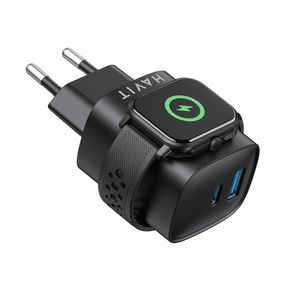 Acumulator pentru Priza USB, Type-C, Wireless - Havit (UC132 EU) - Negru