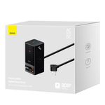 Laptop, Telefoane si Tablete - Telefoane mobile si accesorii - Accesorii Telefoane - Incarcatoare telefoane - Incarcator 3 x AC, USB, Type-C cu Cablu Type-C, 65W, US Plug - Baseus (PSLR000101) - Negru - Infinity.ro
