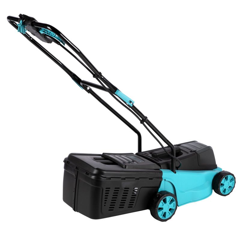 Casa si Gradina - Gradinarit si plante - Utilaje gradina - Masini de tuns iarba - Masina de tuns gazon Detoolz, 18V, latime de taiere 32cm, colector 20L + Incarcator + 2 acumulatori - Infinity.ro