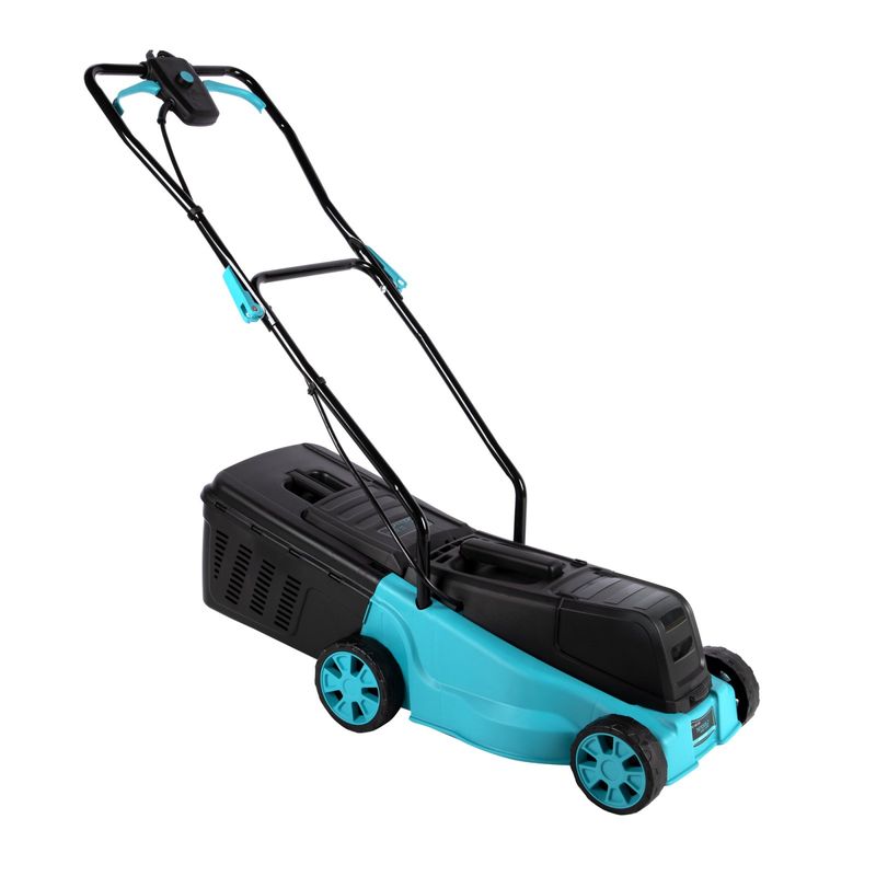 Casa si Gradina - Gradinarit si plante - Utilaje gradina - Masini de tuns iarba - Masina de tuns gazon Detoolz, 18V, latime de taiere 32cm, colector 20L + Incarcator + 2 acumulatori - Infinity.ro
