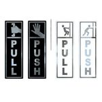 Casa si Gradina - Decoratiuni - Stickere decorative - Set stickere indicatoare, Push and pull, 12cm, 4buc - Infinity.ro