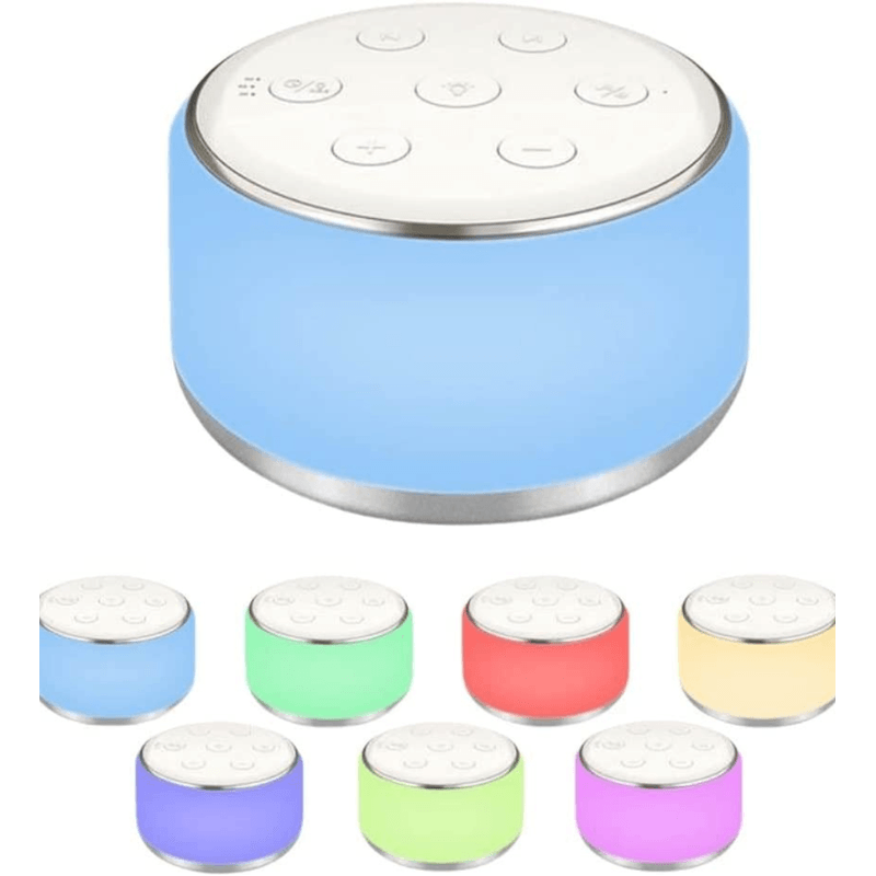 Laptop, Telefoane si Tablete - Wearables si gadgeturi - Gadgeturi - Accesorii SMART - Dispozitiv Sunete Albe, Danex, 34 sunete, pentru copii si adulti, portabil, timer, Lampa de veghe, White noise, Alb - Infinity.ro