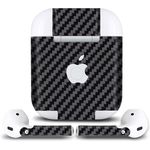TV, Audio-Video si Foto - Portabile audio - Casti audio - Folie Skin Apple AirPods 2 Gen Wireless Charging, Carbon Black - Infinity.ro