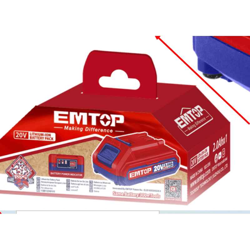 Casa si Gradina - Gradinarit si plante - Utilaje gradina - Trimmere electrice - Motocoasa electrica/Trimmer cu 1 acumulator 2.0AH, maner reglabil, 2.0AH, 300mm - ELGT203285, EMTOP - Infinity.ro