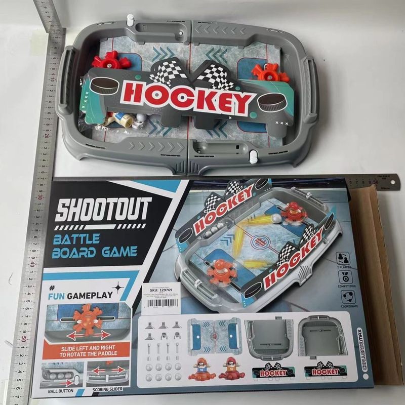Jucarii, Copii si Bebe - Jucarii si jocuri - Jocuri si puzzle - Jocuri de societate - Joc de Masa Interactiv Ice Hockey pentru Copii, Flippy, 4 Mingi, Tabela Scor, 40.7x27x14.5 cm, Multicolor - Infinity.ro