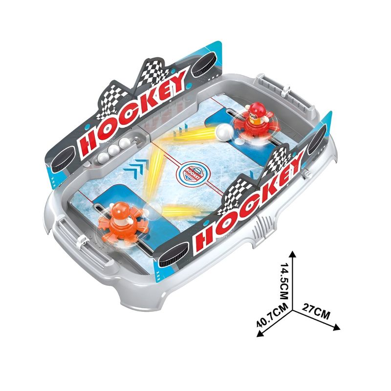 Jucarii, Copii si Bebe - Jucarii si jocuri - Jocuri si puzzle - Jocuri de societate - Joc de Masa Interactiv Ice Hockey pentru Copii, Flippy, 4 Mingi, Tabela Scor, 40.7x27x14.5 cm, Multicolor - Infinity.ro