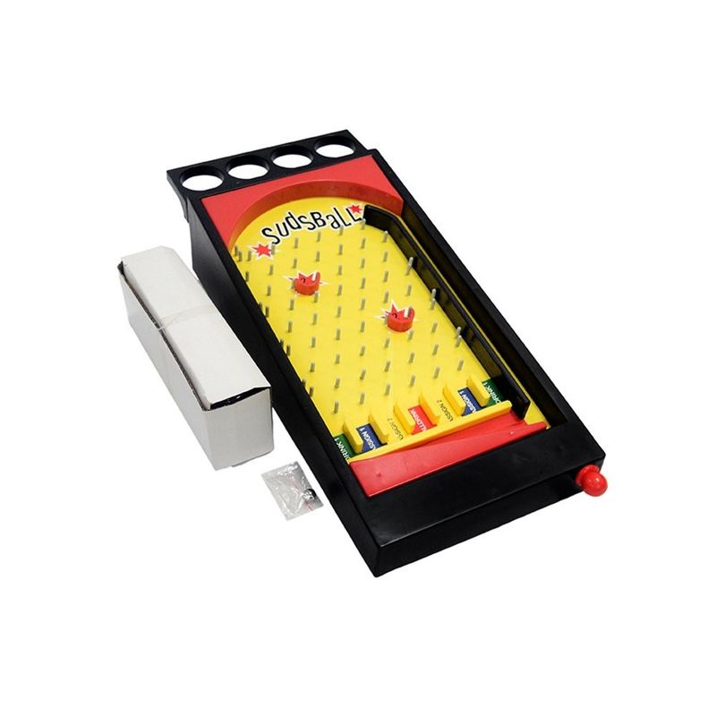 Jucarii, Copii si Bebe - Jucarii si jocuri - Jocuri si puzzle - Jocuri de societate - Joc de societate Pinball cu pahare pentru shoturi Flippy, 40 x 17,7 cm, galben - Infinity.ro