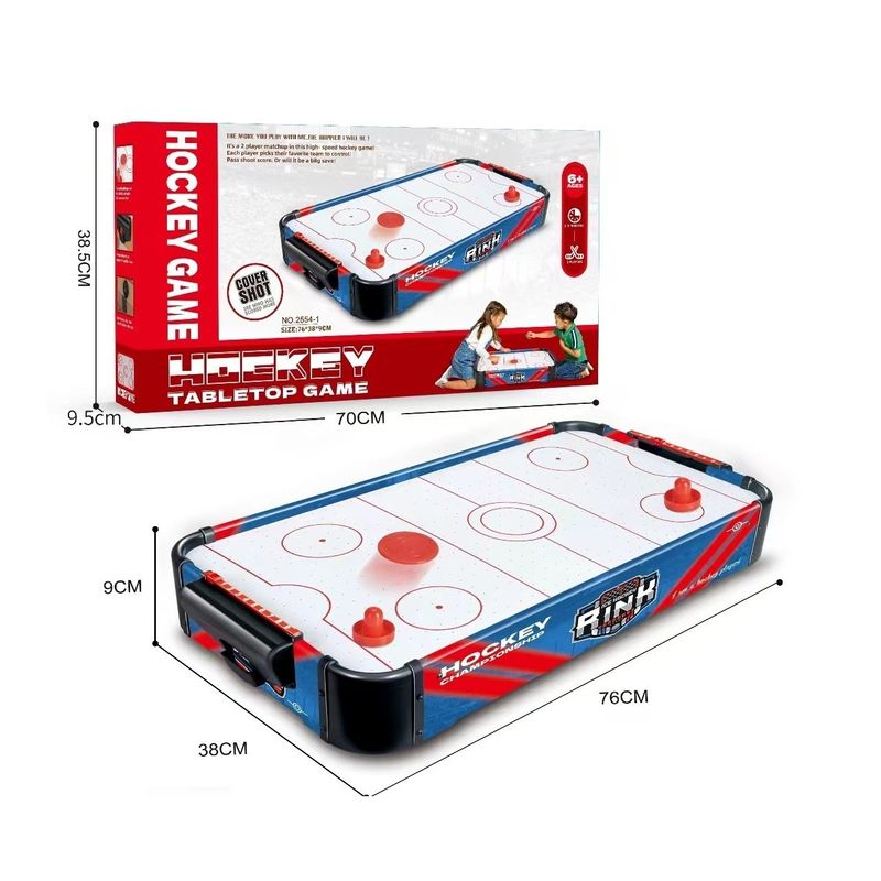 Sport si Outdoor - Alte sporturi - Mese fusball - Masa Air Hockey Graffiti fara Picioare, Flippy, PVC, 2 Pucuri, Tabela Scor, 2 Impingatoare, 76x38x9 cm, Albastru - Infinity.ro