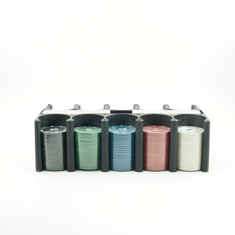 Sport si Outdoor - Alte sporturi - Seturi poker - Set de Poker Complex cu 200 de jetoane Flippy, Include 2 seturi de carti, Texas Hold`em set, portabil, cutie depozitare - Infinity.ro