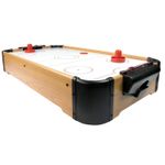 Sport si Outdoor - Alte sporturi - Mese fusball - Masa Air Hockey Graffiti fara Picioare, Flippy, Lemn, 2 Pucuri, Tabela Scor, 2 Impingatoare, 76x38x9 cm, Maro - Infinity.ro