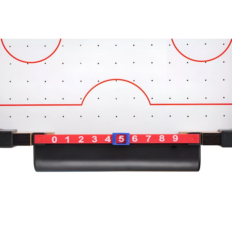Sport si Outdoor - Alte sporturi - Mese fusball - Masa Air Hockey Graffiti fara Picioare, Flippy, Lemn, 2 Pucuri, Tabela Scor, 2 Impingatoare, 76x38x9 cm, Maro - Infinity.ro