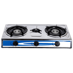 Sport si Outdoor - Camping - Bucatarie de camping - Arzatoare si accesorii - Aragaz din inox, 3 ochiuri, aprindere pe quartz - Infinity.ro