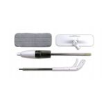 Market - Curatenie si intretinere casa - Produse menaj - Mopuri - Mop plat, Flippy, cu pulverizator, pentru uz casnic, plastic, rezerva de mop din microfibra, 125x40 cm, Alb/Negru - Infinity.ro