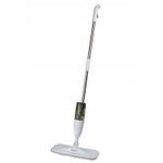 Market - Curatenie si intretinere casa - Produse menaj - Mopuri - Mop plat, Flippy, cu pulverizator, pentru uz casnic, plastic, rezerva de mop din microfibra, 125x40 cm, Alb/Negru - Infinity.ro