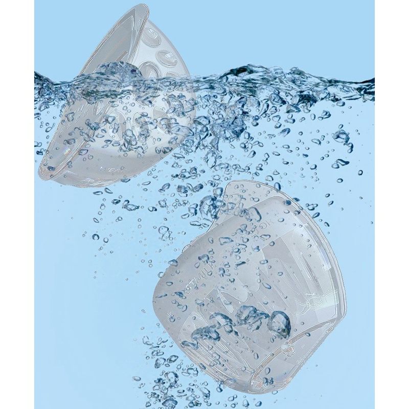 Jucarii, Copii si Bebe - Maternitate - Accesorii alaptare - Colector de Lapte Matern, Flippy, din Silicon Safety, Anti-debordare, 80 ml, Transparent - Infinity.ro