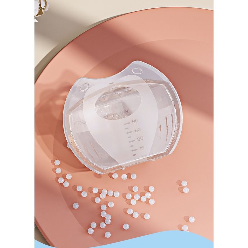 Jucarii, Copii si Bebe - Maternitate - Accesorii alaptare - Colector de Lapte Matern, Flippy, din Silicon Safety, Anti-debordare, 80 ml, Transparent - Infinity.ro