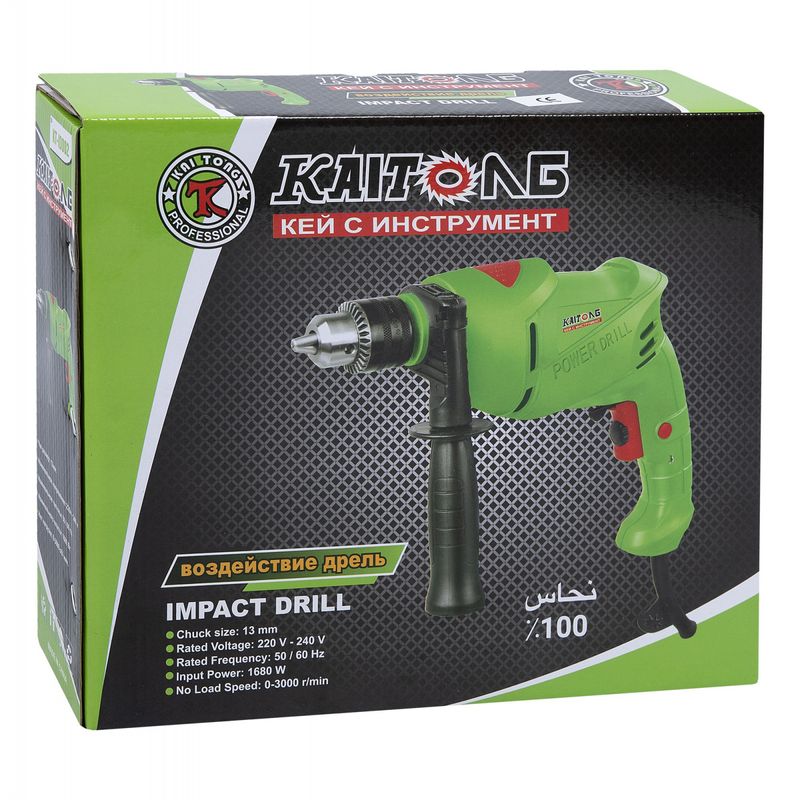 Casa si Gradina - Constructii - Scule electrice si accesorii - Masini de gaurit si insurubat - Masina de gaurit Kaitong KT-ID002, 1680 W, 0-3000 Rpm - Infinity.ro