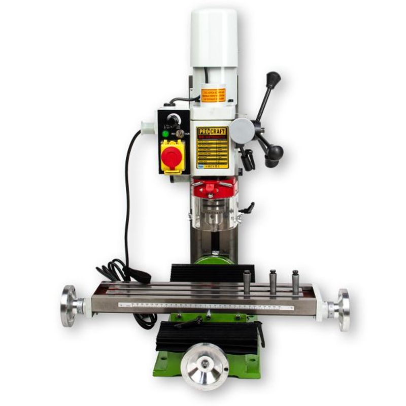 Casa si Gradina/Constructii/Scule electrice si accesorii/Masini de gaurit si insurubat - Masina de frezat metal Procraft VMM1100, 550W, 50 – 2500 rpm, Diametru gaurire 16 mm - Infinity.ro