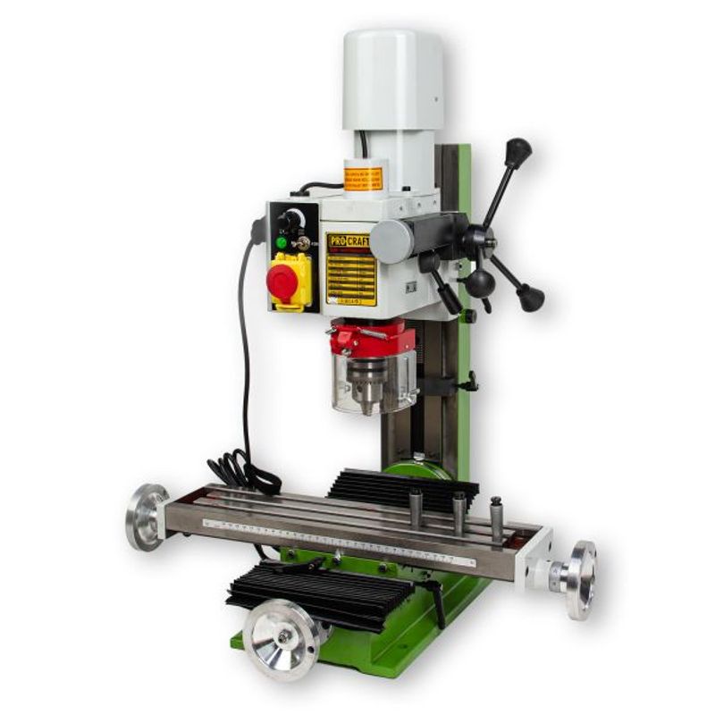 Casa si Gradina/Constructii/Scule electrice si accesorii/Masini de gaurit si insurubat - Masina de frezat metal Procraft VMM1100, 550W, 50 – 2500 rpm, Diametru gaurire 16 mm - Infinity.ro