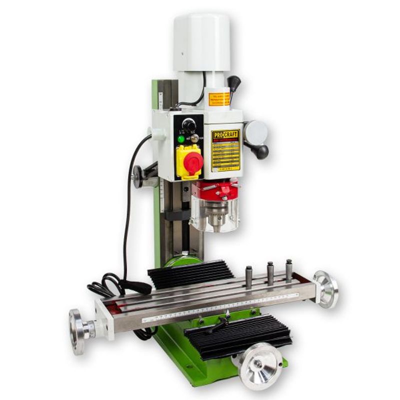 Casa si Gradina/Constructii/Scule electrice si accesorii/Masini de gaurit si insurubat - Masina de frezat metal Procraft VMM1100, 550W, 50 – 2500 rpm, Diametru gaurire 16 mm - Infinity.ro