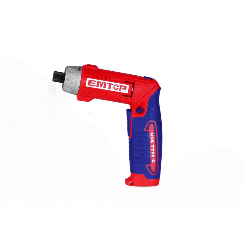 Casa si Gradina - Constructii - Scule electrice si accesorii - Masini de gaurit si insurubat - Surubelnita cu incarcare prin cablu USB, 8V, 6Nm, maner reglabil, 17 accesorii, geanta inclusa - ECSR0803, EMTOP - Infinity.ro
