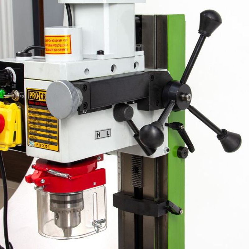 Casa si Gradina/Constructii/Scule electrice si accesorii/Masini de gaurit si insurubat - Masina de frezat metal Procraft VMM1100, 550W, 50 – 2500 rpm, Diametru gaurire 16 mm - Infinity.ro