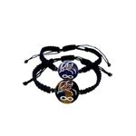 Market - Cadouri - Cadouri personalizate - Set de 2 bratari negre personalizate pentru sot/sotie si semnul infinit - Infinity.ro