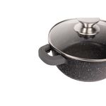 Casa si Gradina - Bucatarie si vesela - Vase pentru gatit - Oale si cratite - Set 3 cratite cu capac CF-DCS02, acoperire din marmura,32-36-40cm/8.6L-13.2L-17L,anti lipire - Infinity.ro